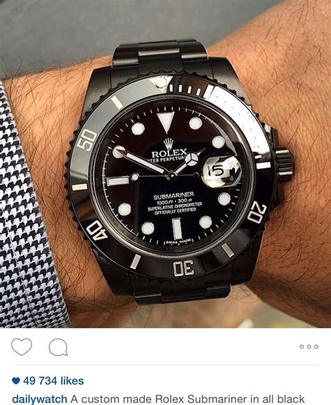 image rolex submariner black|Rolex Submariner all black price.